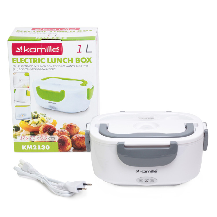 Elektryczny termos obiadowy 1000 ml Lunch Box szary KM 2130 Kamille Elektryczny termos obiadowy 1000 ml Lunch Box szary KM 2130 Kamille