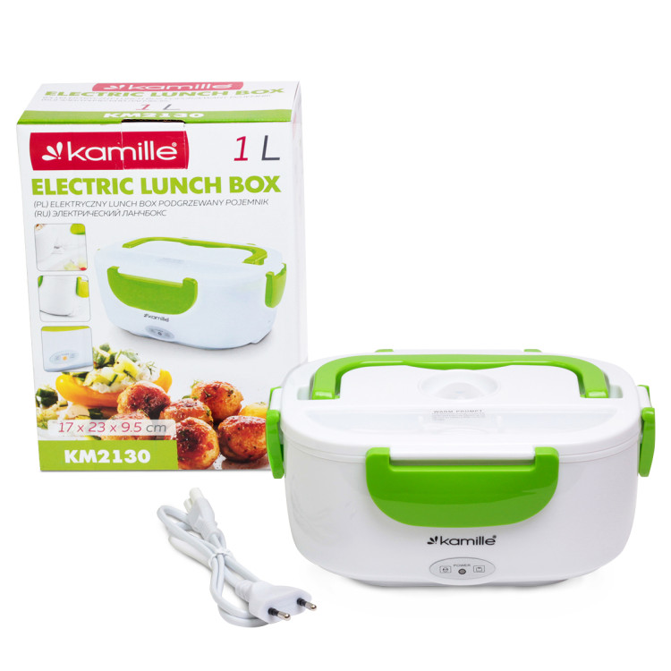 Elektryczny termos obiadowy 1000 ml Lunch Box zielony KM 2130 Kamille Elektryczny termos obiadowy 1000 ml Lunch Box zielony KM 2130 Kamille