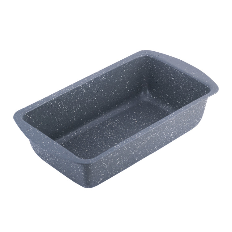 Forma do pieczenia ciasta prostokątna marmurowa 28cm blacha szara keksówka KM 6005A Kamille