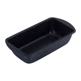 Forma do pieczenia ciasta prostokątna marmurowa 25cm blacha czarna keksówka KM 6006M Kamille