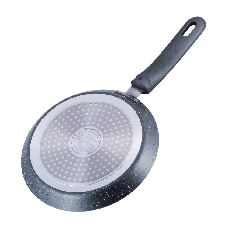 Patelnia do naleśników granitowa 20 cm szara na indukcje KM 4204GR Kamille Patelnia do naleśników granitowa 20 cm szara na indukcje KM 4204GR Kamille
