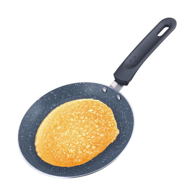 Patelnia do naleśników granitowa 20 cm szara na indukcje KM 4204GR Kamille