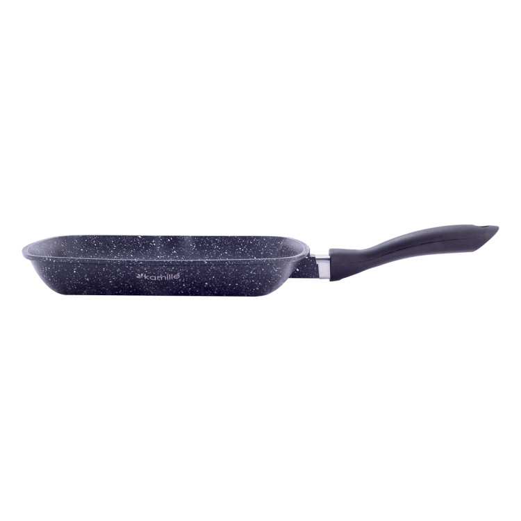 Patelnia grillowa kwadratowa z powłoką marmurowa 28 cm KM 4431 Kamille Patelnia grillowa kwadratowa z powłoką marmurowa 28 cm KM 4431 Kamille