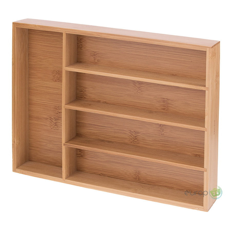 Wkład do szuflady 26x35x5 cm na sztućce King Hoff KH 1222 Bambusowy Organizer Wkład do szuflady 26x35x5 cm na sztućce King Hoff KH 1222 Bambusowy Organizer