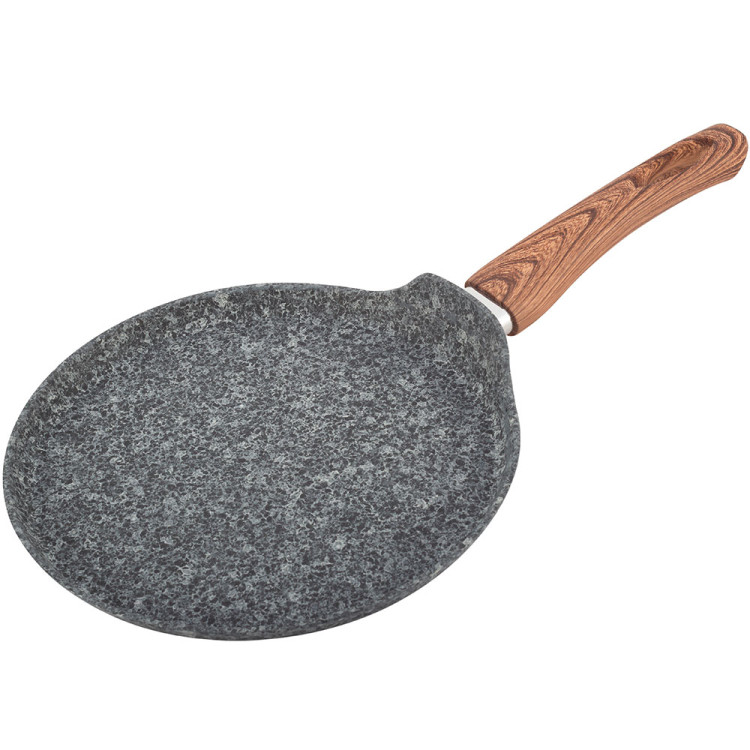 Patelnia do naleśników granitowa 24 cm szara na indukcje KM 4171 Kamille Patelnia do naleśników granitowa 24 cm szara na indukcje KM 4171 Kamille