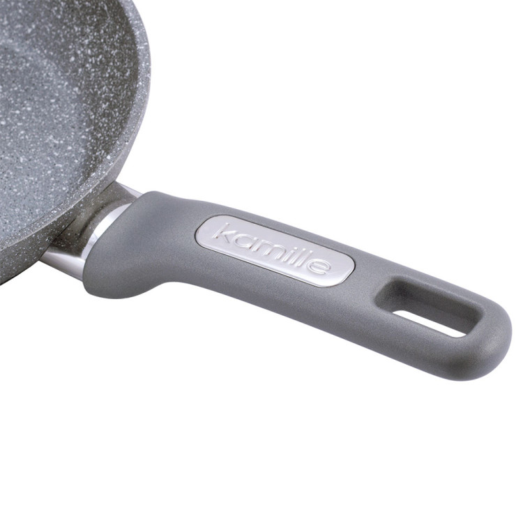 Patelnia granitowa 20 cm szara na indukcje KM 4285GR Kamille Patelnia granitowa 20 cm szara na indukcje KM 4285GR Kamille