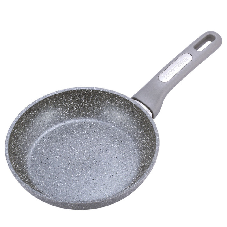Patelnia granitowa 20 cm szara na indukcje KM 4285GR Kamille Patelnia granitowa 20 cm szara na indukcje KM 4285GR Kamille