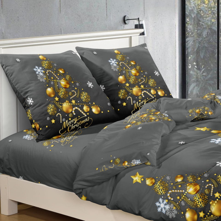 Pościel świąteczna 160x200 bawełna satynowa 3D Cotton World gruba 3 części 2397 merry christmas choinka Pościel świąteczna 160x200 bawełna satynowa 3D Cotton World gruba 3 części 2397 merry christmas choinka
