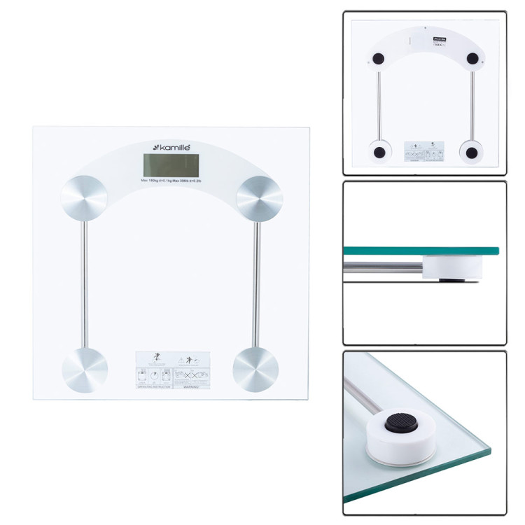 Waga łazienkowa elektroniczna szklana z wyświetlaczem LCD KM 7112 Kamille Waga łazienkowa elektroniczna szklana z wyświetlaczem LCD KM 7112 Kamille