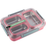 Pojemnik obiadowy z pokrywką 1200ml do przechowywania żywności różowy lunchbox KM 2146 Kamille
