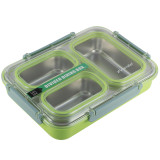 Pojemnik obiadowy z pokrywką 1200ml do przechowywania żywności zielony lunchbox KM 2146 Kamille