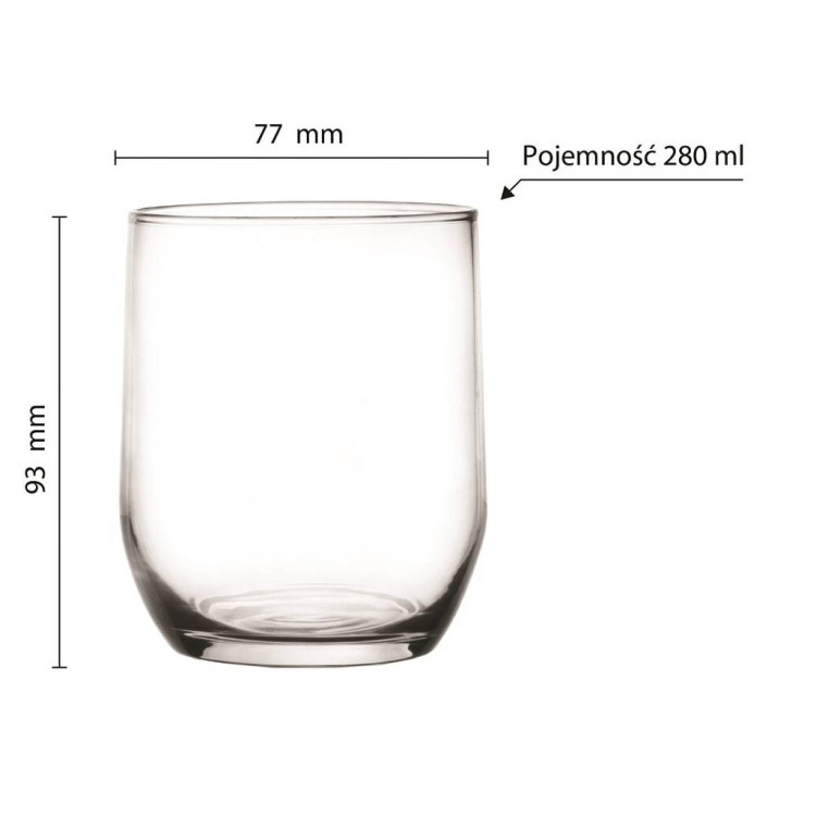 Szklanki do napojów soków Glasmark zestaw 6 szklanek 300 ml Szklanki do napojów soków Glasmark zestaw 6 szklanek 300 ml