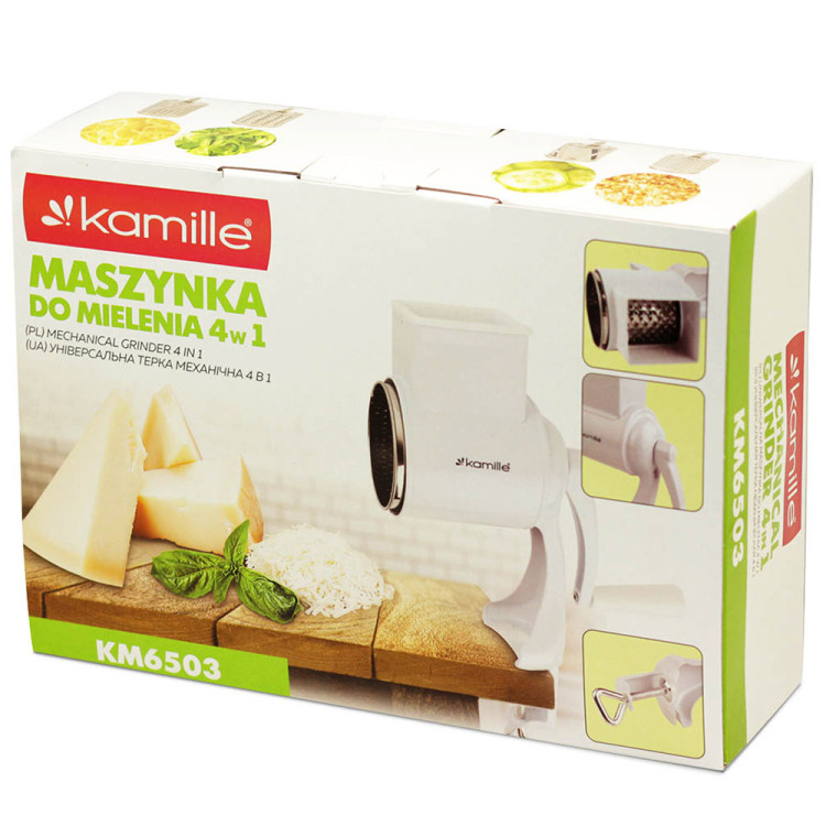 Maszynka ręczna do mielenia bakalii orzechów Kamille 6503 stalowa Maszynka ręczna do mielenia bakalii orzechów Kamille 6503 stalowa
