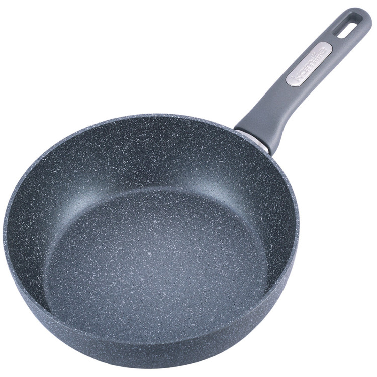 Patelnia głęboka z powłoką granitowa duża 26 cm WOK indukcja KM 4293GR Kamille Patelnia głęboka z powłoką granitowa duża 26 cm WOK indukcja KM 4293GR Kamille