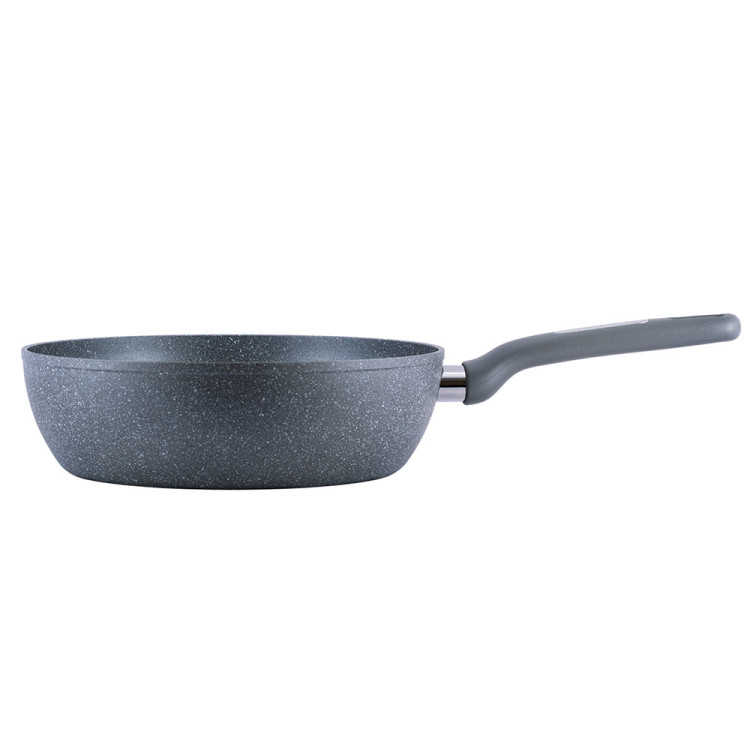 Patelnia głęboka z powłoką granitowa duża 26 cm WOK indukcja KM 4293GR Kamille Patelnia głęboka z powłoką granitowa duża 26 cm WOK indukcja KM 4293GR Kamille