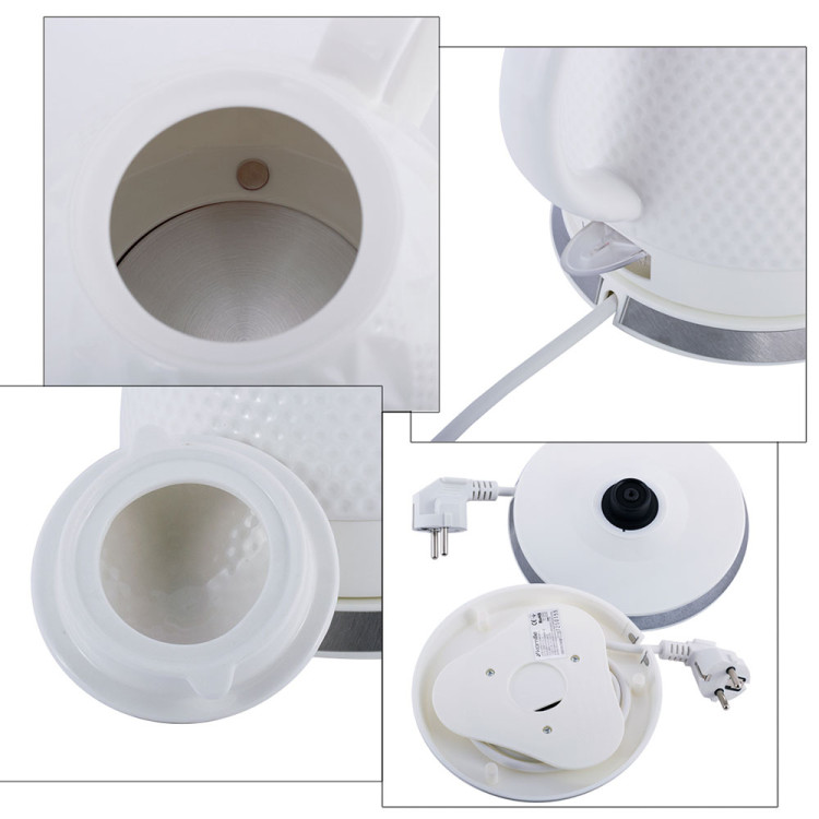 Czajnik elektryczny 1200W biały ceramiczny 1.5 L KM 1725 Kamille Czajnik elektryczny 1200W biały ceramiczny 1.5 L KM 1725 Kamille