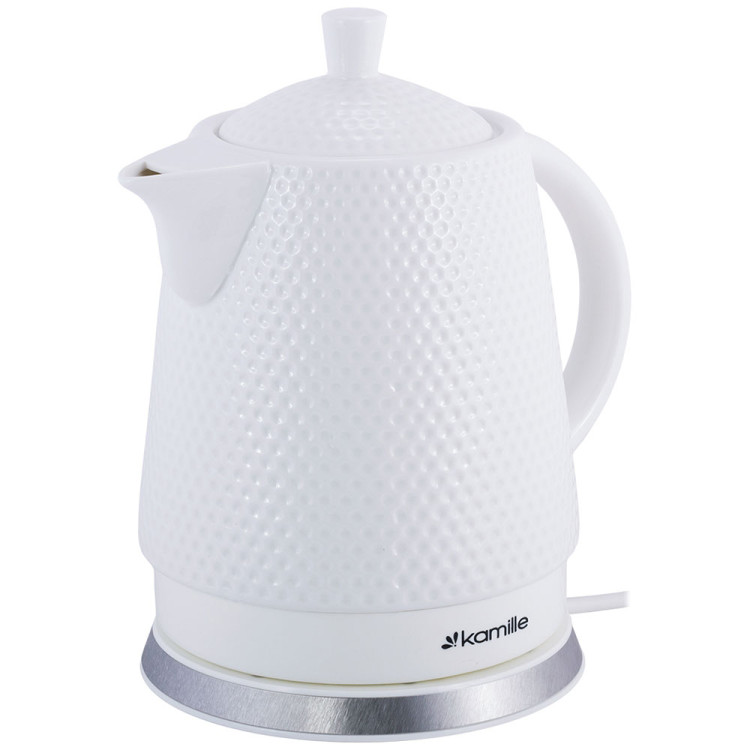 Czajnik elektryczny 1200W biały ceramiczny 1.5 L KM 1725 Kamille Czajnik elektryczny 1200W biały ceramiczny 1.5 L KM 1725 Kamille