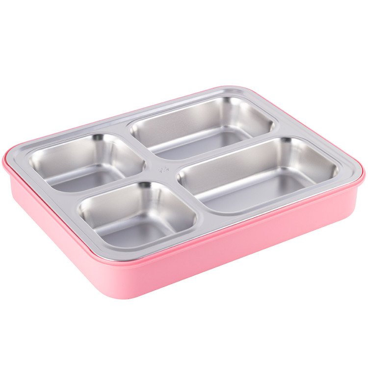 Pojemnik obiadowy z pokrywką 1800ml do przechowywania żywności różowy lunchbox KM 2147 Kamille Pojemnik obiadowy z pokrywką 1800ml do przechowywania żywności różowy lunchbox KM 2147 Kamille