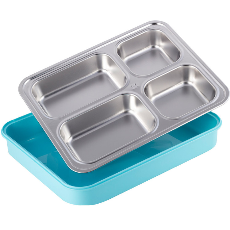 Pojemnik obiadowy z pokrywką 1800ml do przechowywania żywności niebieski lunchbox KM 2147 Kamille Pojemnik obiadowy z pokrywką 1800ml do przechowywania żywności niebieski lunchbox KM 2147 Kamille