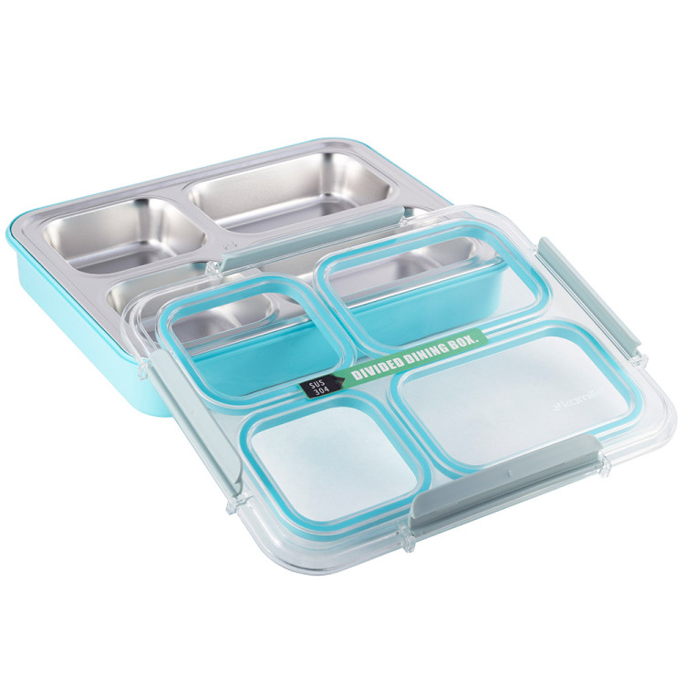 Pojemnik obiadowy z pokrywką 1800ml do przechowywania żywności niebieski lunchbox KM 2147 Kamille Pojemnik obiadowy z pokrywką 1800ml do przechowywania żywności niebieski lunchbox KM 2147 Kamille