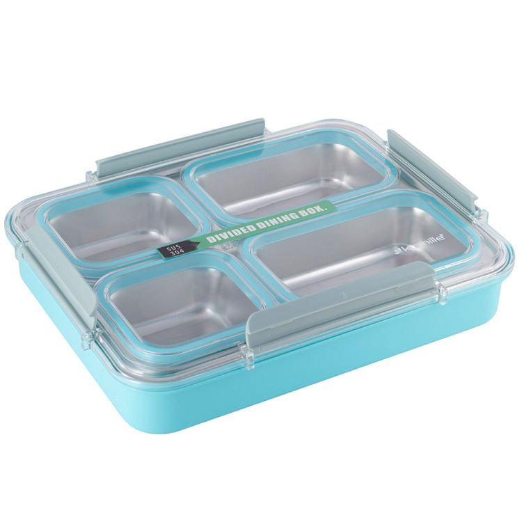 Pojemnik obiadowy z pokrywką 1800ml do przechowywania żywności niebieski lunchbox KM 2147 Kamille Pojemnik obiadowy z pokrywką 1800ml do przechowywania żywności niebieski lunchbox KM 2147 Kamille