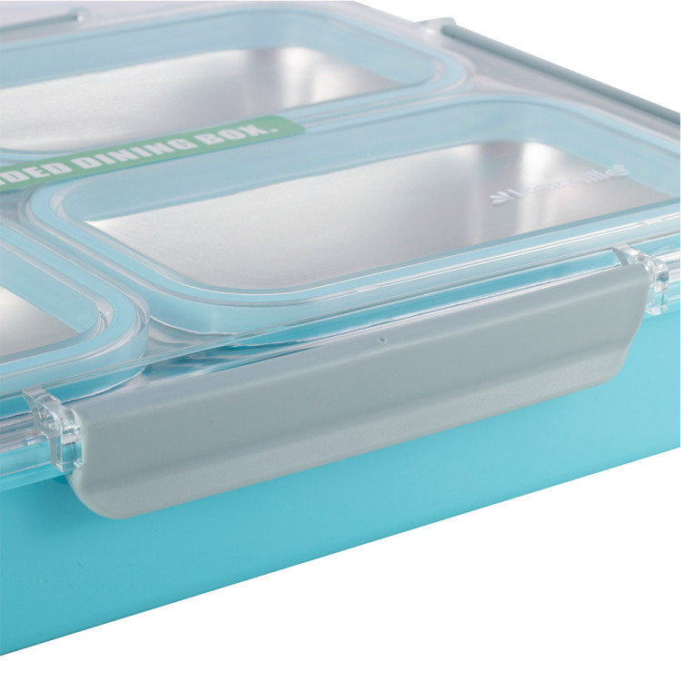 Pojemnik obiadowy z pokrywką 1800ml do przechowywania żywności niebieski lunchbox KM 2147 Kamille Pojemnik obiadowy z pokrywką 1800ml do przechowywania żywności niebieski lunchbox KM 2147 Kamille