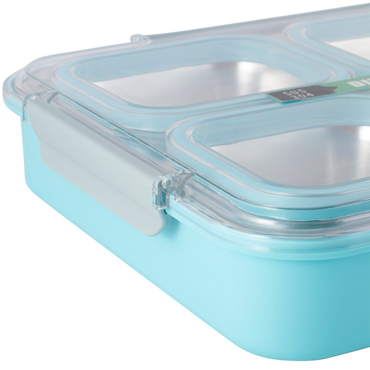 Pojemnik obiadowy z pokrywką 1800ml do przechowywania żywności niebieski lunchbox KM 2147 Kamille Pojemnik obiadowy z pokrywką 1800ml do przechowywania żywności niebieski lunchbox KM 2147 Kamille