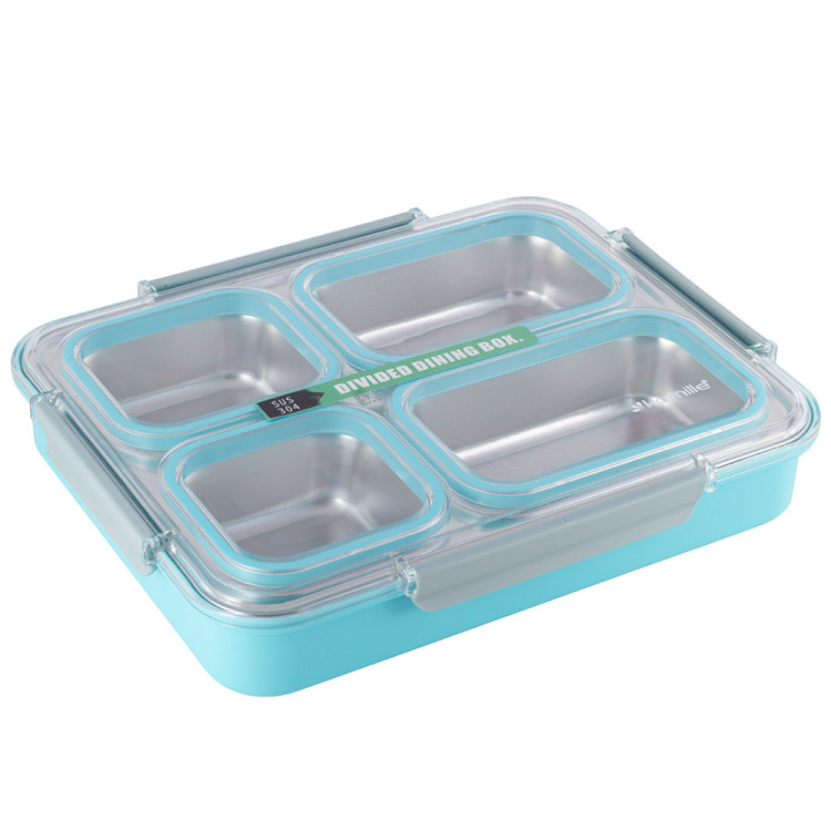 Pojemnik obiadowy z pokrywką 1800ml do przechowywania żywności niebieski lunchbox KM 2147 Kamille Pojemnik obiadowy z pokrywką 1800ml do przechowywania żywności niebieski lunchbox KM 2147 Kamille