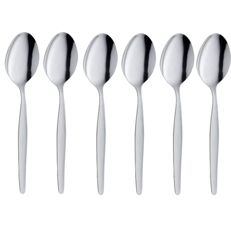 Serwis kawowy na 6 osób Glasmark Roma zestaw 6 srebrnych filiżanek ze spodkami + łyżeczki Serwis kawowy na 6 osób Glasmark Roma zestaw 6 srebrnych filiżanek ze spodkami + łyżeczki