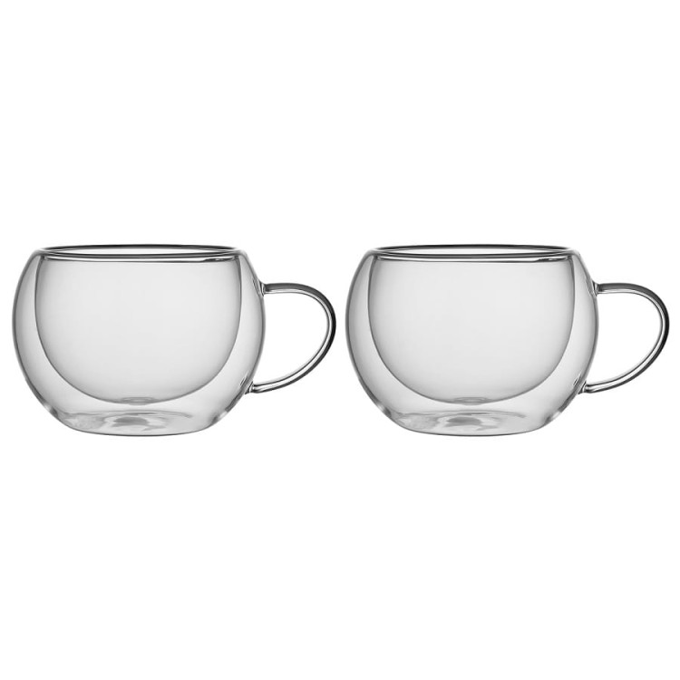 Szklanki termiczne RENZA do kawy 300 ml latte komplet 2 szt szklanek Szklanki termiczne RENZA do kawy 300 ml latte komplet 2 szt szklanek