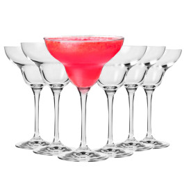 Kieliszki na nóżce do margerity Glasmark kieliszki koktajlowe 220 ml zestaw 6 sztuk