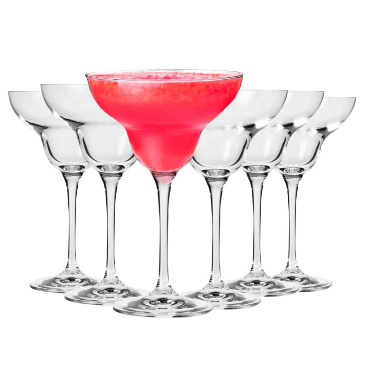 Kieliszki na nóżce do margerity Glasmark kieliszki koktajlowe 220 ml zestaw 6 sztuk