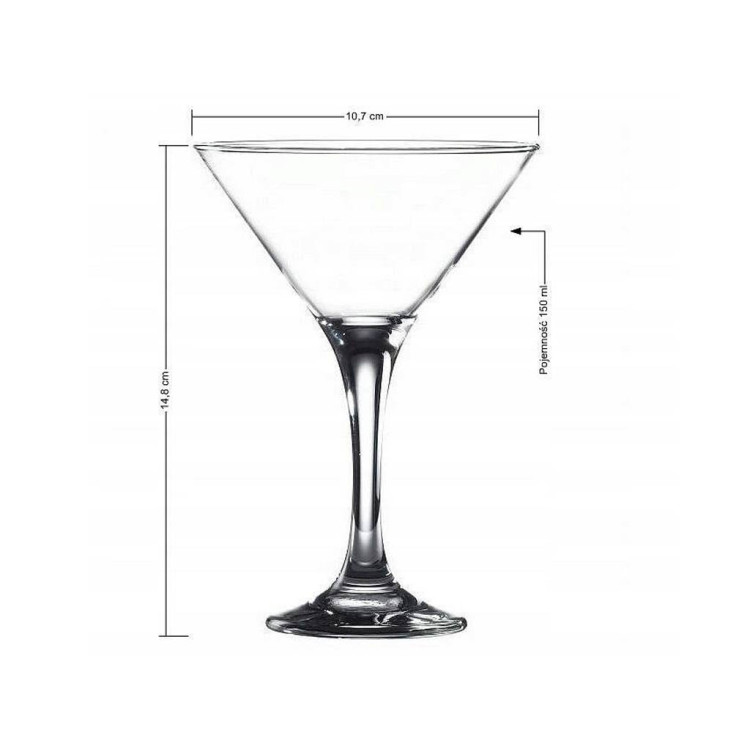 Kieliszki na nóżce do martini Glasmark kieliszki koktajlowe 150 ml zestaw 6 sztuk Kieliszki na nóżce do martini Glasmark kieliszki koktajlowe 150 ml zestaw 6 sztuk