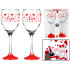 Kieliszki do wina 300 ml na walentynki Glasmark komplet 2 szt Love