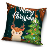 Poszewka świąteczna 40x40 na poduszkę jaśka realistyczny wzór Renifer Merry Christmas