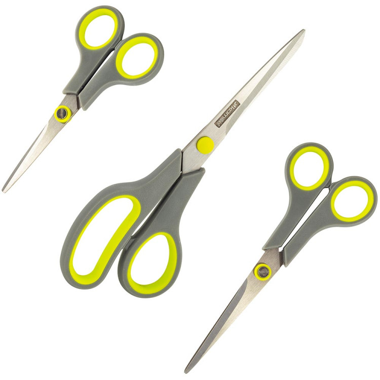 Zestaw nożyczek krawieckich biurowych komplet 3 szt KM 5187 Kamille