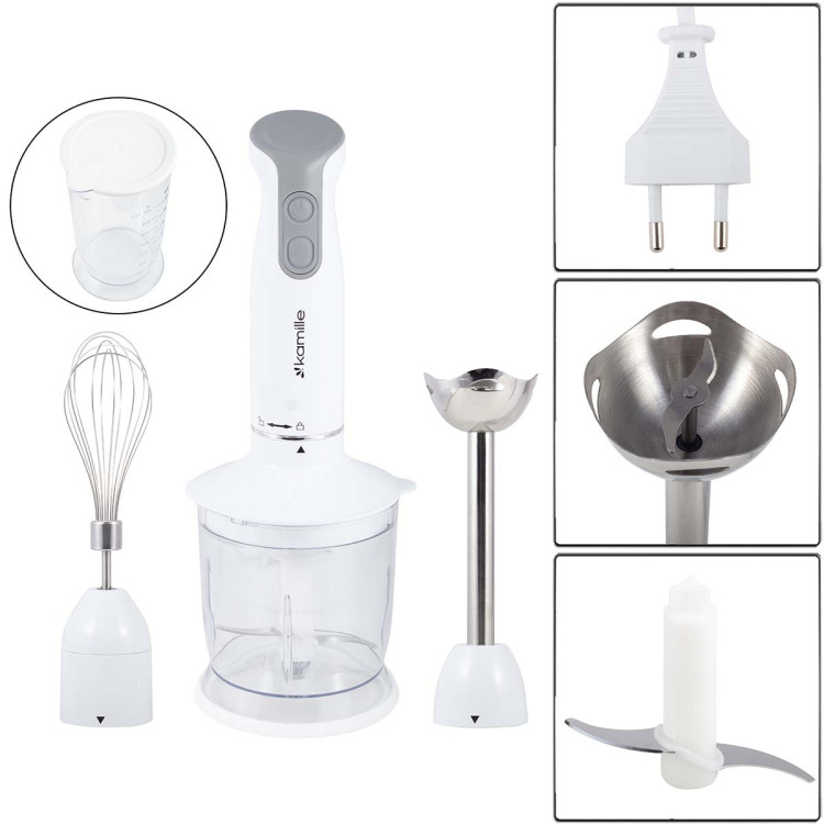 Blender wielofunkcyjny 400W rozdrabniacz biały robot mikser KM 6746 Kamille