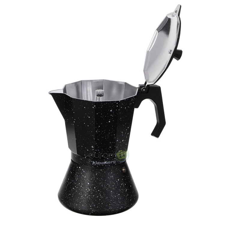 Kawiarka indukcyjna 600 ml Klausberg KB 7161 włoska kafetiera 12 ZAPARZACZ do kawy Kawiarka indukcyjna 600 ml Klausberg KB 7161 włoska kafetiera 12 ZAPARZACZ do kawy