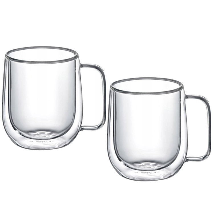 Szklanki termiczne MG Home Renza z uchem 250 ml zestaw 2 sztuki