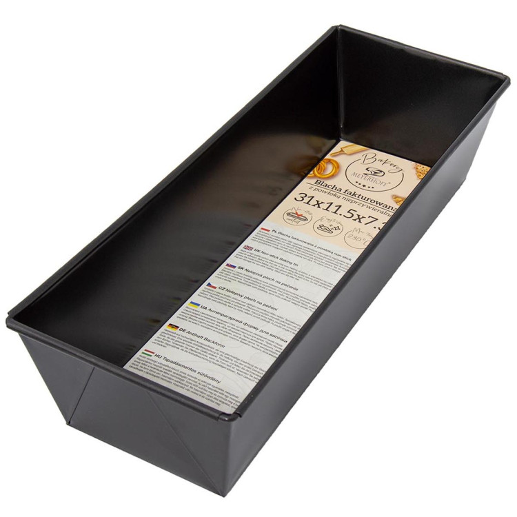 Blacha do ciasta 31x11 cm z powłoką nieprzywierającą keksówka 27944