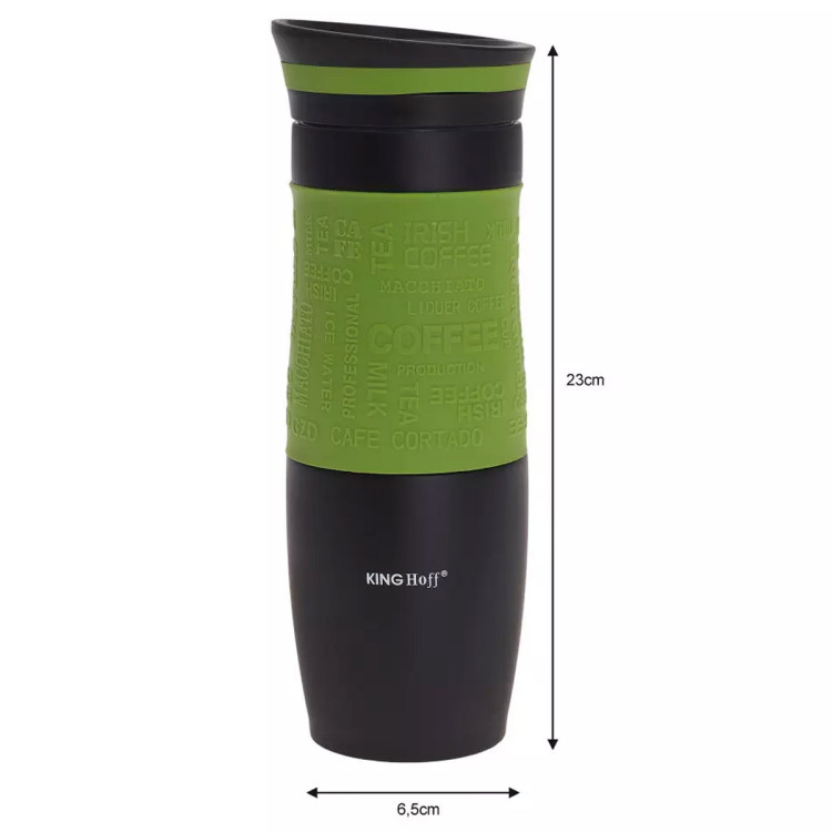 Kubek termiczny 500 ml termos stalowy zielony KB 7102 Klausberg