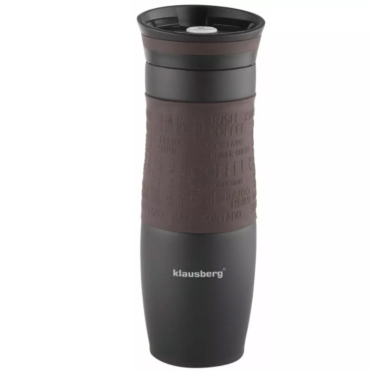 Kubek termiczny 500 ml termos stalowy brązowy KB 7102 Klausberg