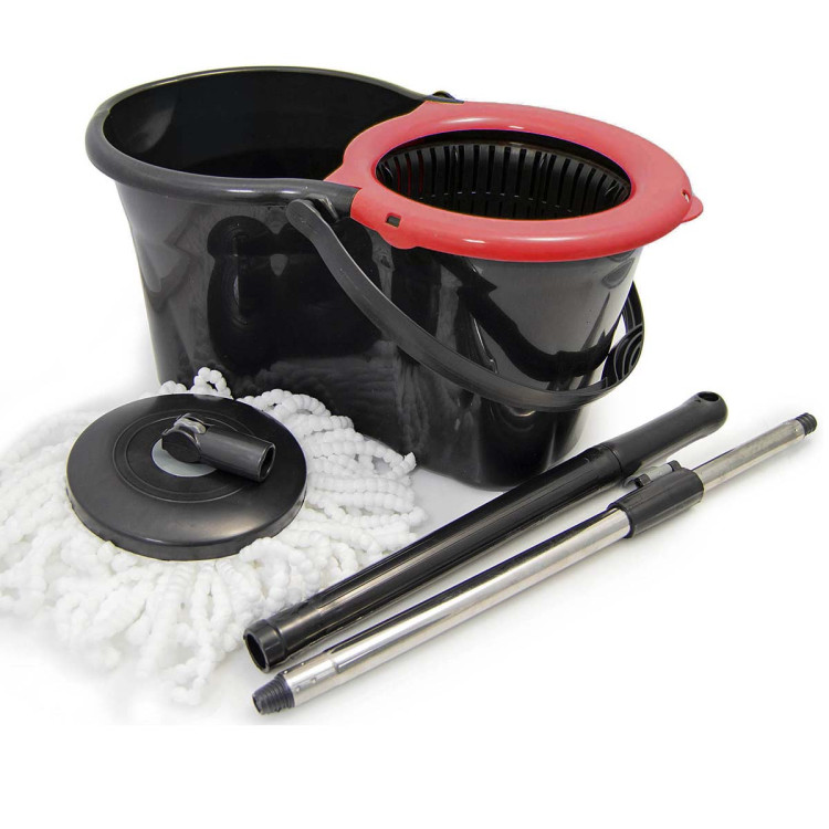 Mop obrotowy Classic Mini z kijem teleskopowym w zestawie z wiadrem 14L Planet UP606