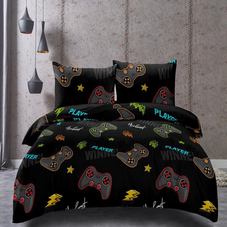 Pościel 160x200 bawełna satynowa 3D Cotton World gruba 3 części 2238