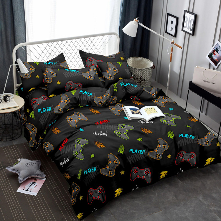 Pościel 160x200 bawełna satynowa 3D Cotton World gruba 3 części 2238