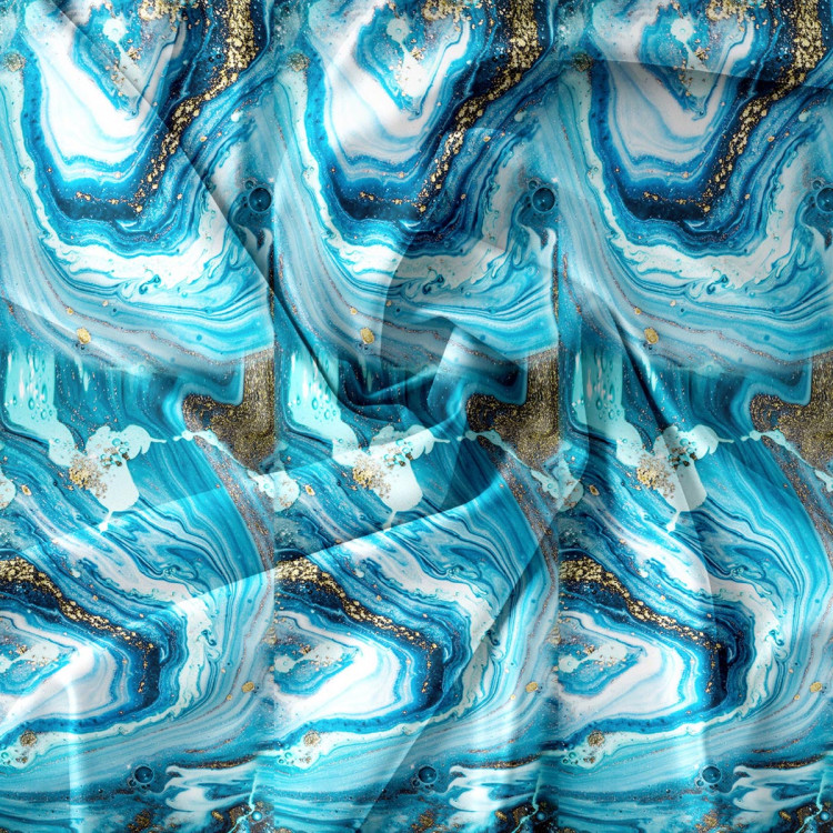 Pościel 160x200 bawełna satynowa Cotton World gruba 3 części 2214 akwamaryn