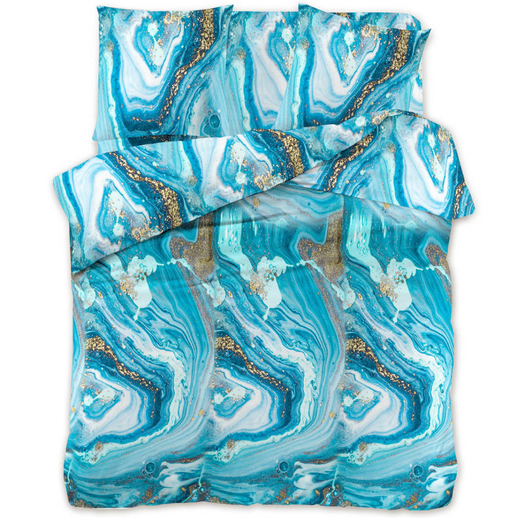 Pościel 200x220 bawełna satynowa 3D Cotton World gruba 3 części 2214