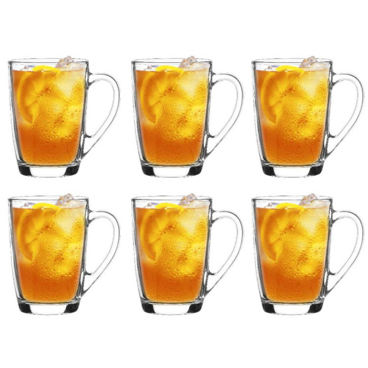 Szklanki z uchem 300ml Glasmark Ala do herbaty kawy latte komplet 6szt