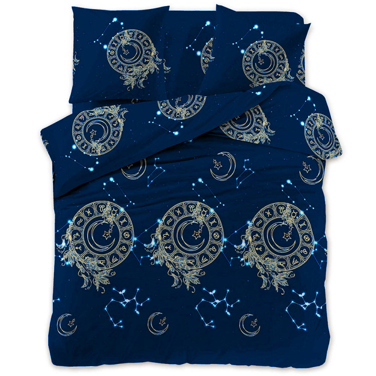 Pościel 140x200 bawełna satynowa 3D Cotton World gruba 2 części 2428 zodiak