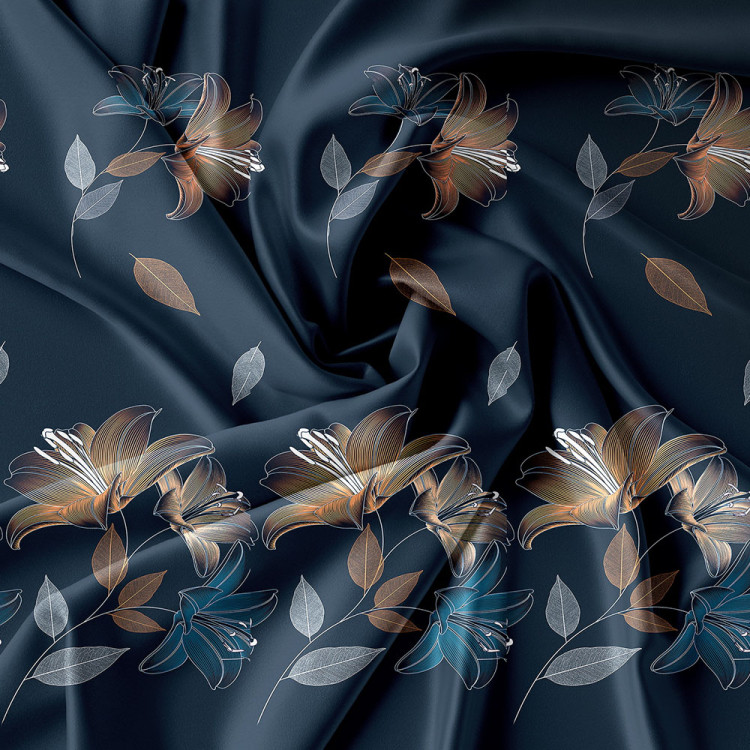 Pościel 160x200 bawełna satynowa 3D Cotton World gruba 3 części 2228 kwiaty
